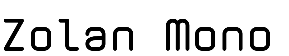 Zolan Mono BTN Bold cкачати шрифт безкоштовно